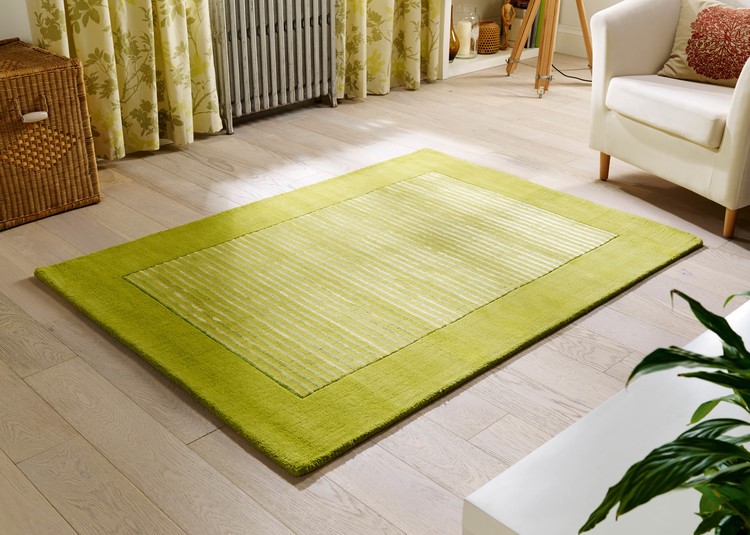 beautiful modern green rugs
